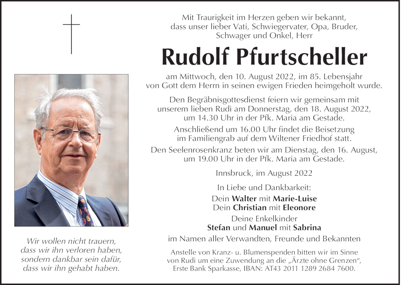 Rudolf Pfurtscheller Bild