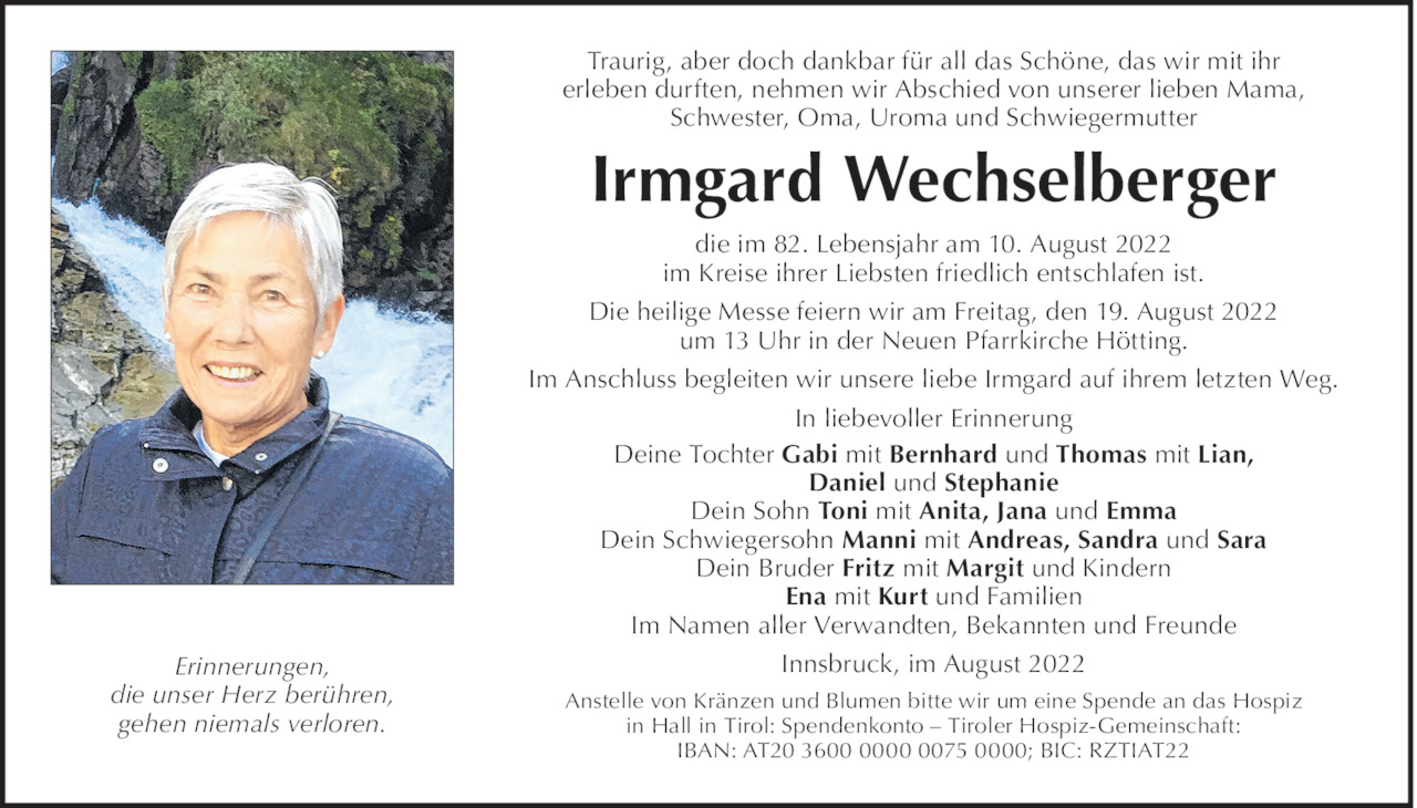 Irmgard Wechselberger Bild