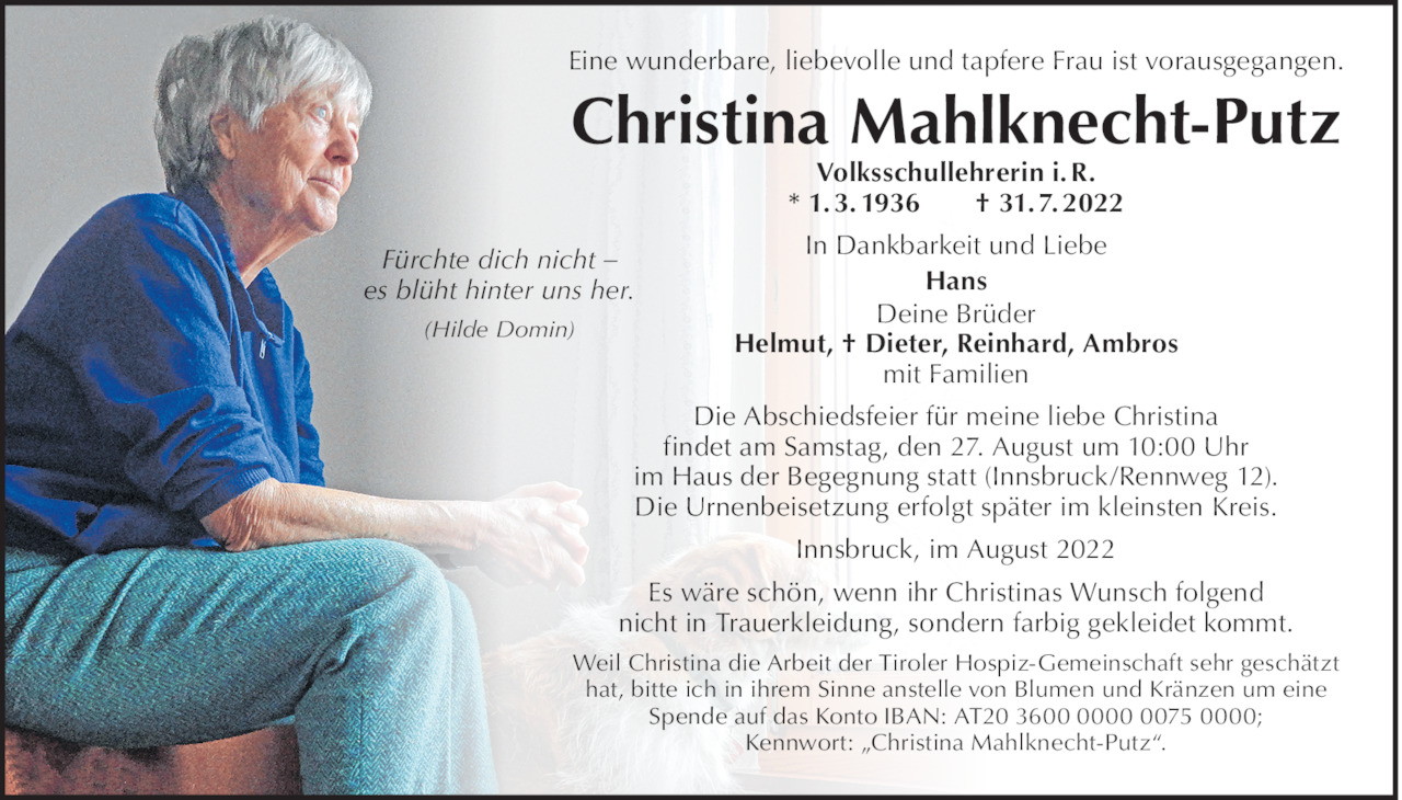 Christina Mahlknecht-Putz Bild