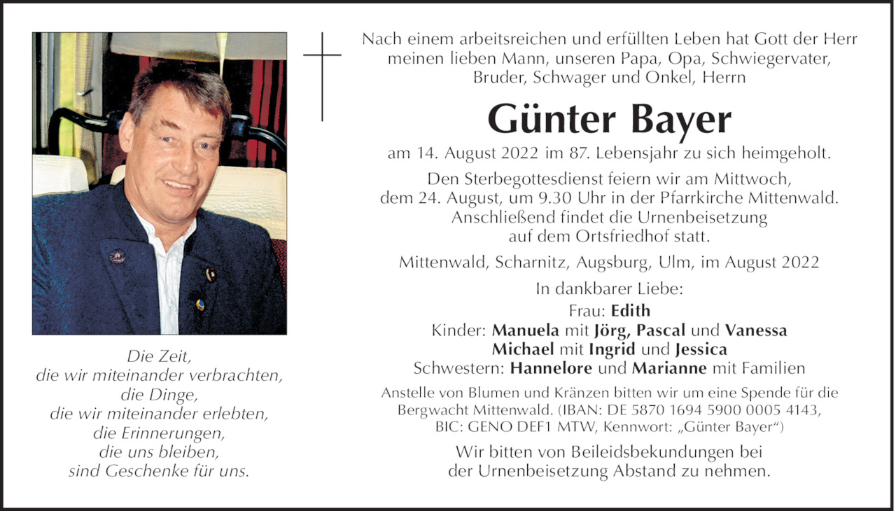 Günter Bayer Bild