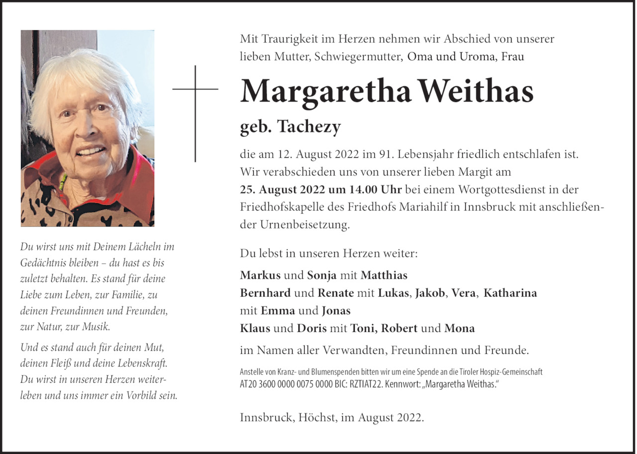 Margaretha Weithas Bild