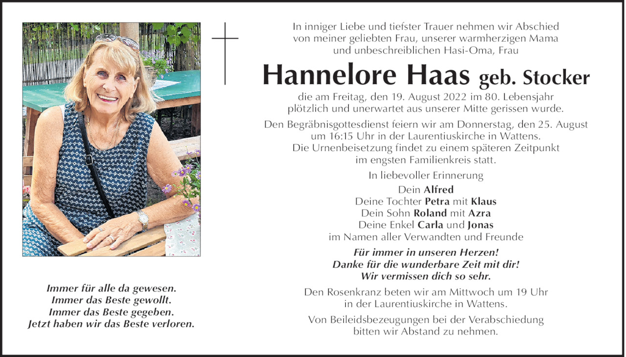 Hannelore Haas Bild