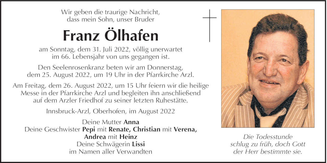 Franz Ölhafen Bild