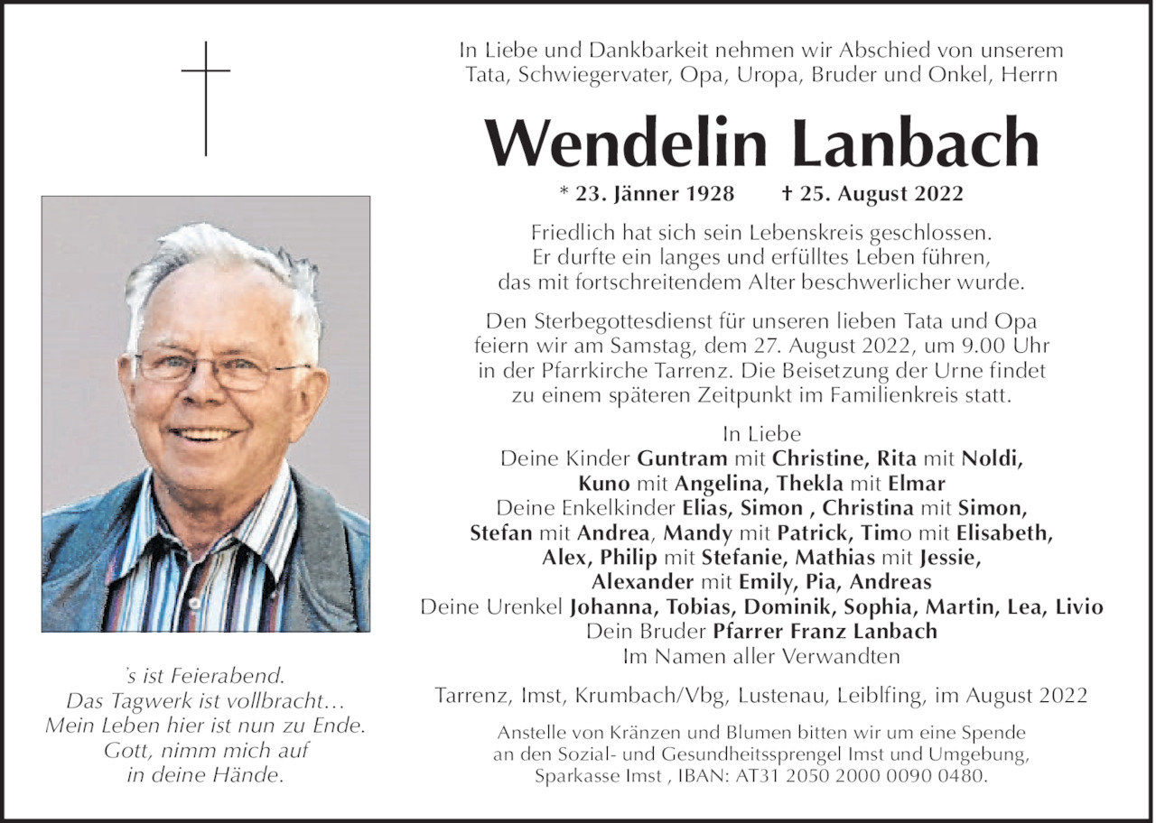 Wendelin Lanbach Bild