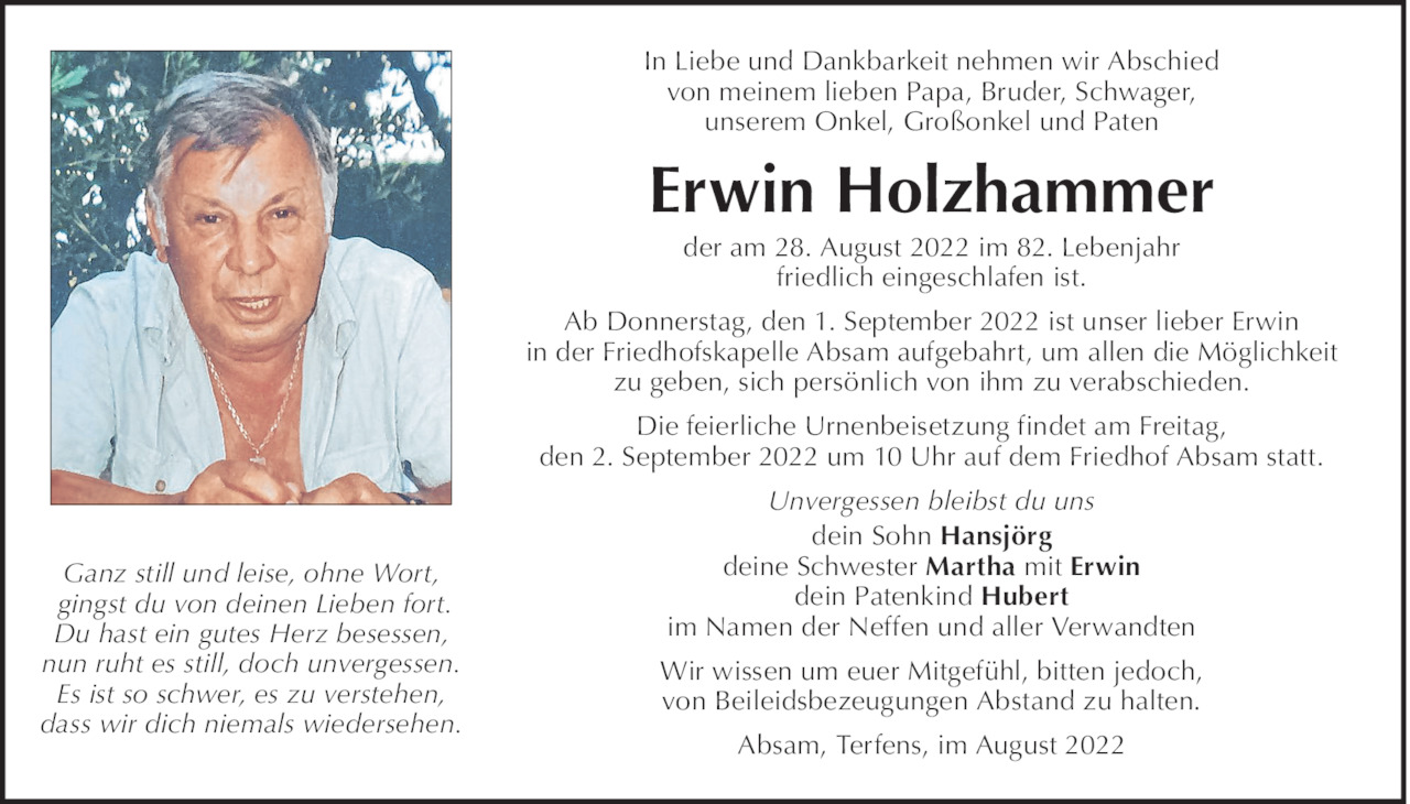 Erwin Holzhammer Bild