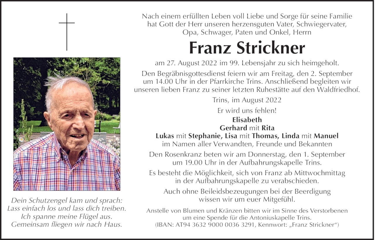 Franz Strickner Bild