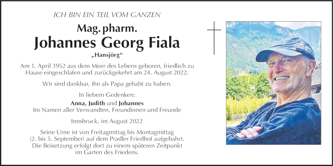 Johannes Georg (Hansjörg) Fiala Bild