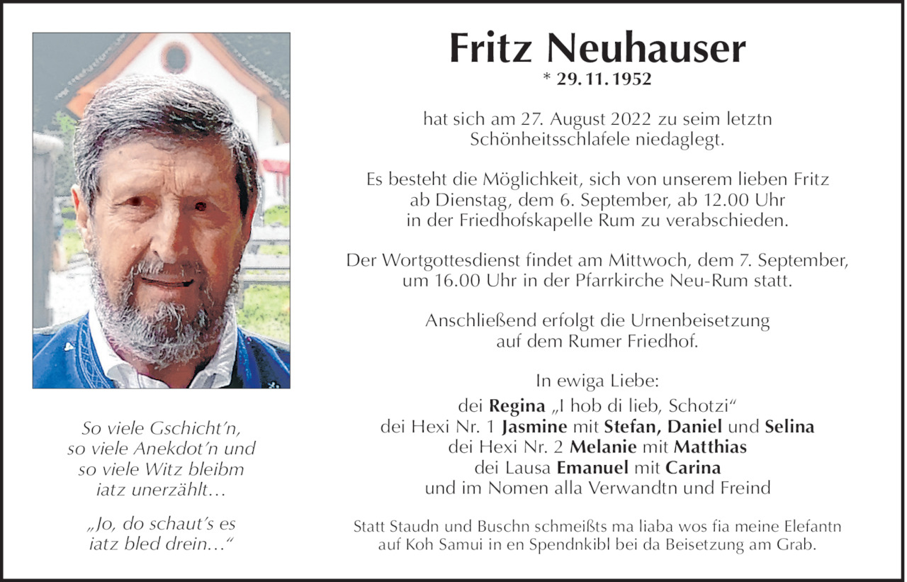 Fritz Neuhauser Bild