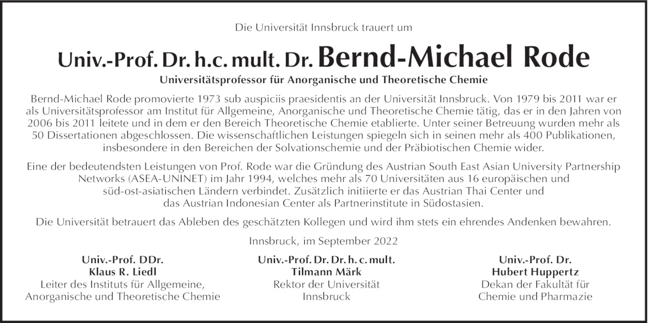 Bernd Michael Rode Bild