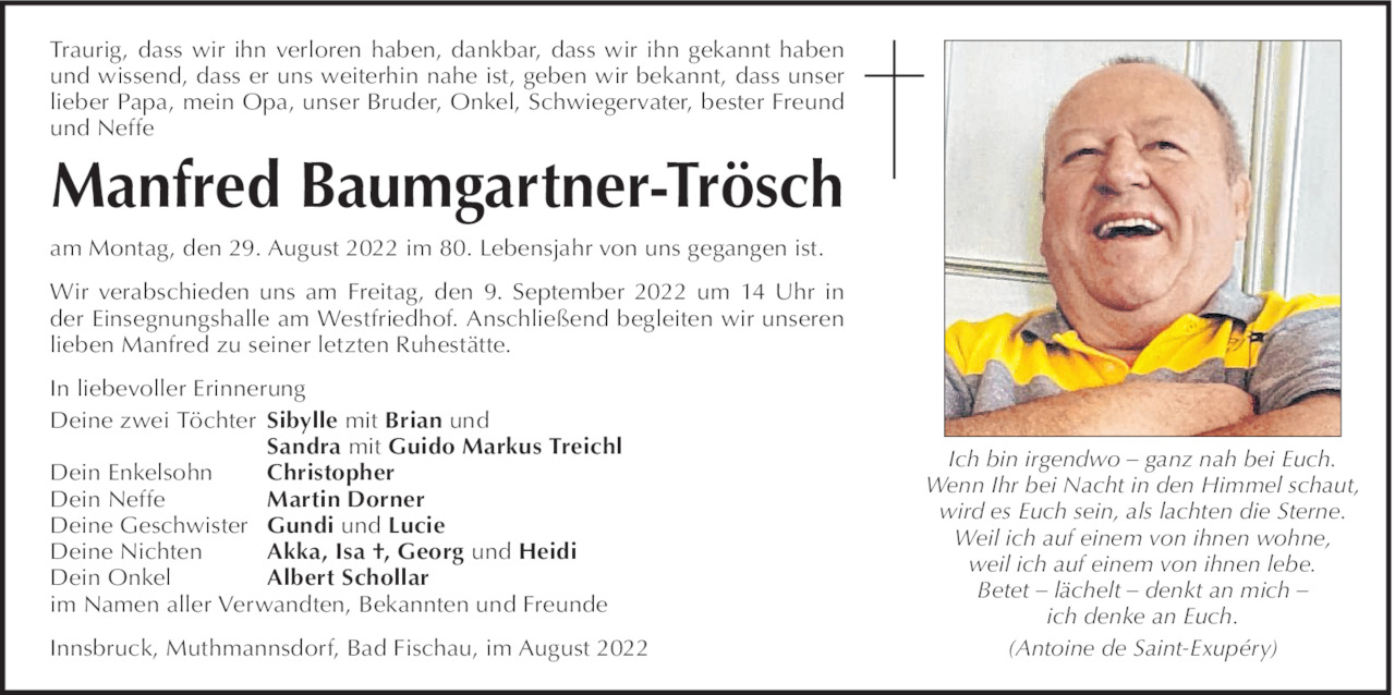 Manfred Baumgartner-Trösch Bild