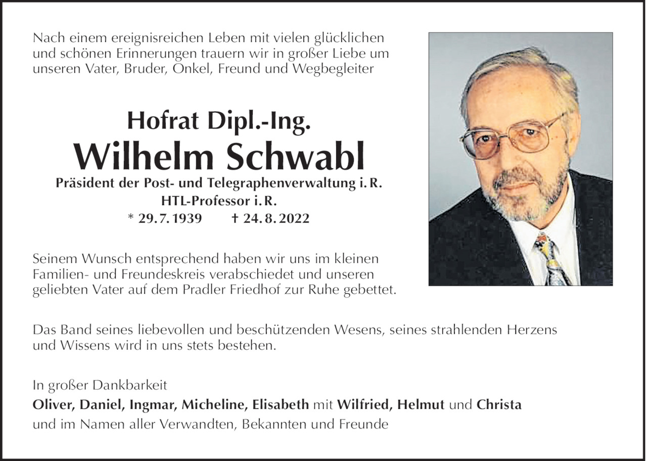 Wilhelm Schwabl Bild