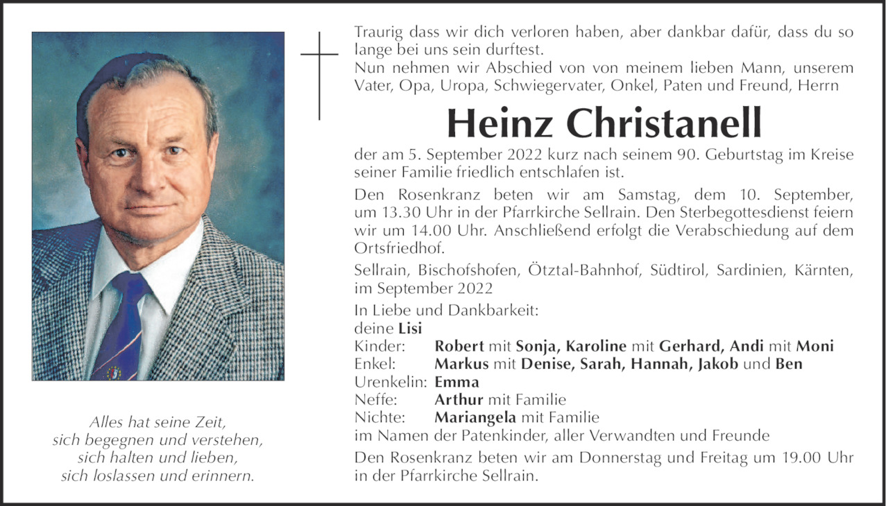 Heinz Christanell Bild