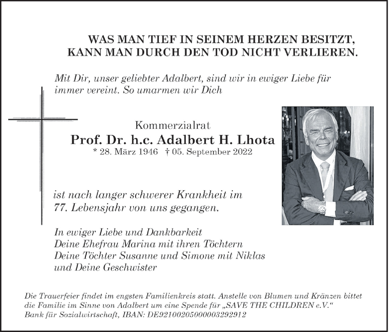 Adalbert H. Lhota Bild