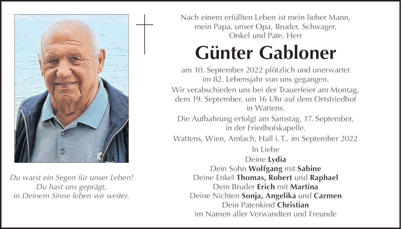 Günter Gabloner Bild