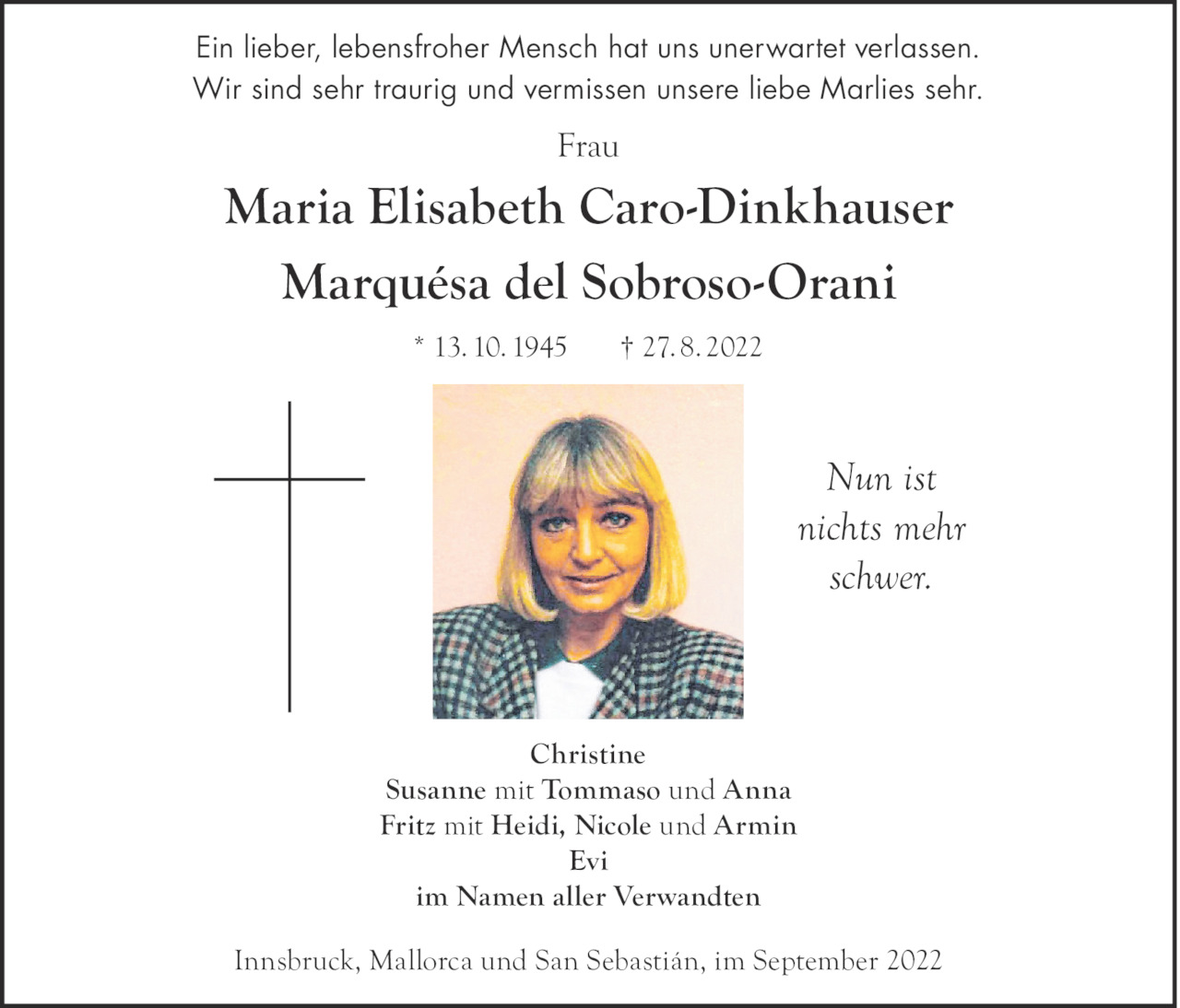 Maria Elisabeth Caro-Dinkhauser Bild