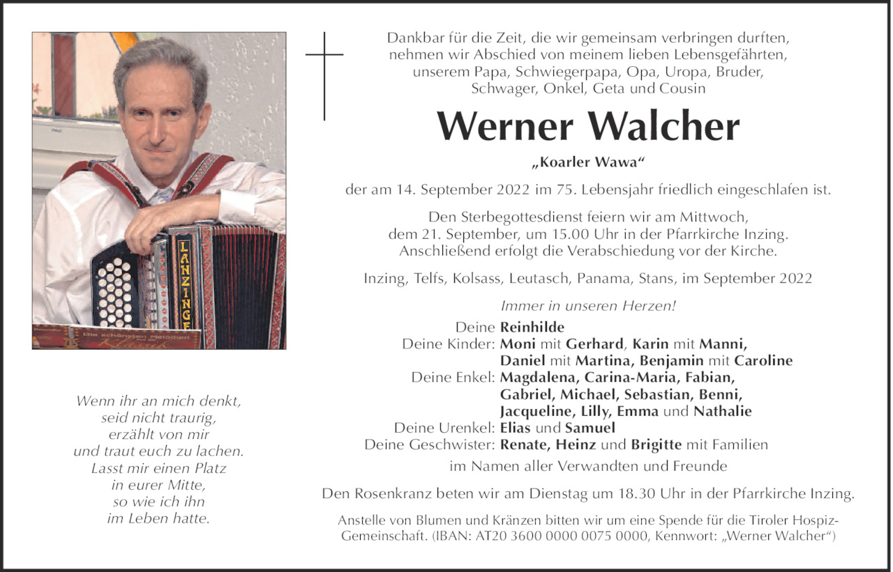 Werner Walcher Bild