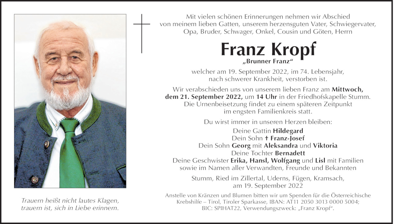 Franz Kropf Bild