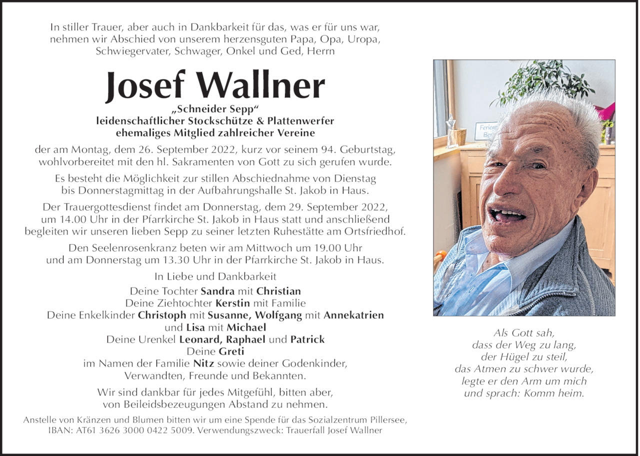 Josef Wallner Bild