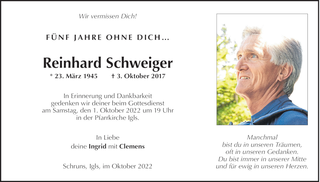 Reinhard Schweiger Bild