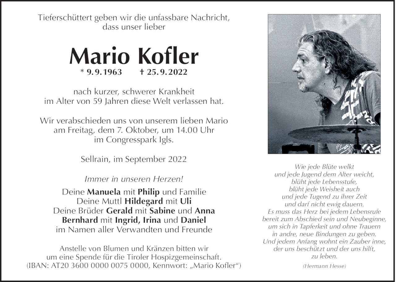 Mario Kofler Bild