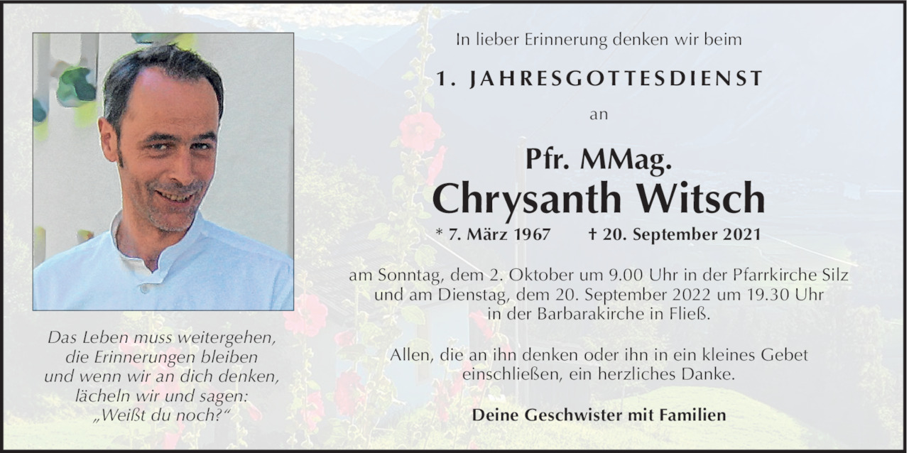 Chrysanth Witsch Bild