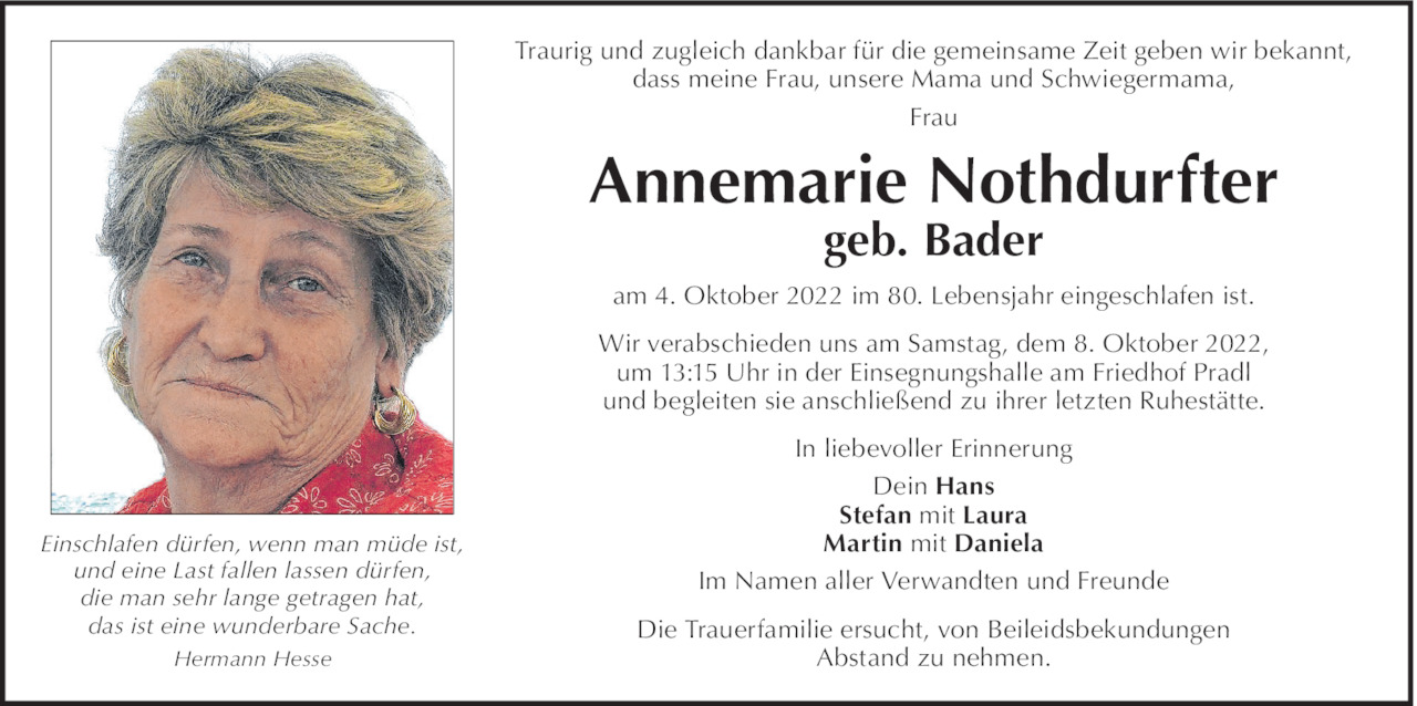 Annemarie Nothdurfter Bild