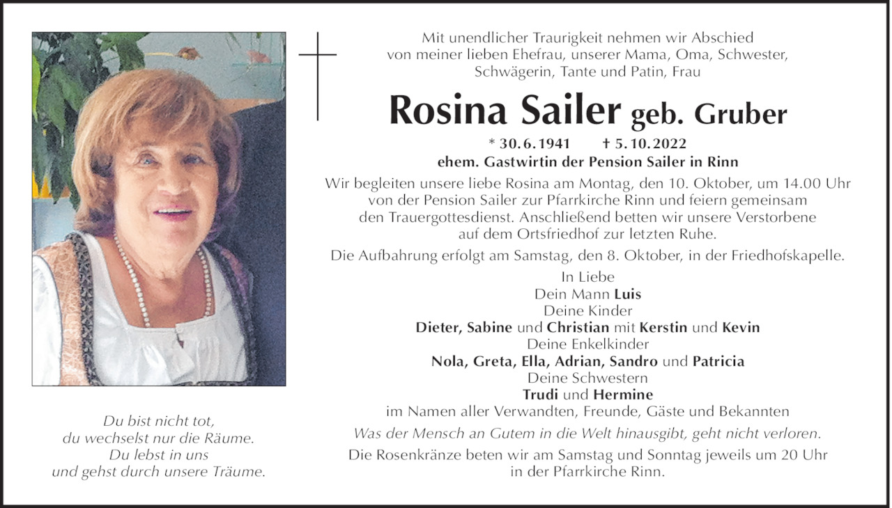 Rosina Sailer Bild
