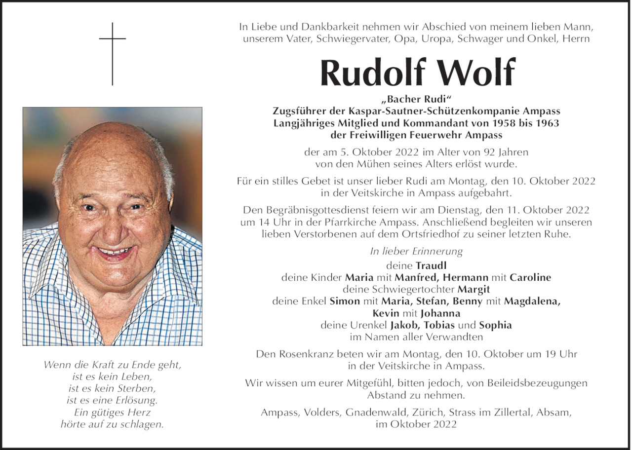 Rudolf Wolf Bild
