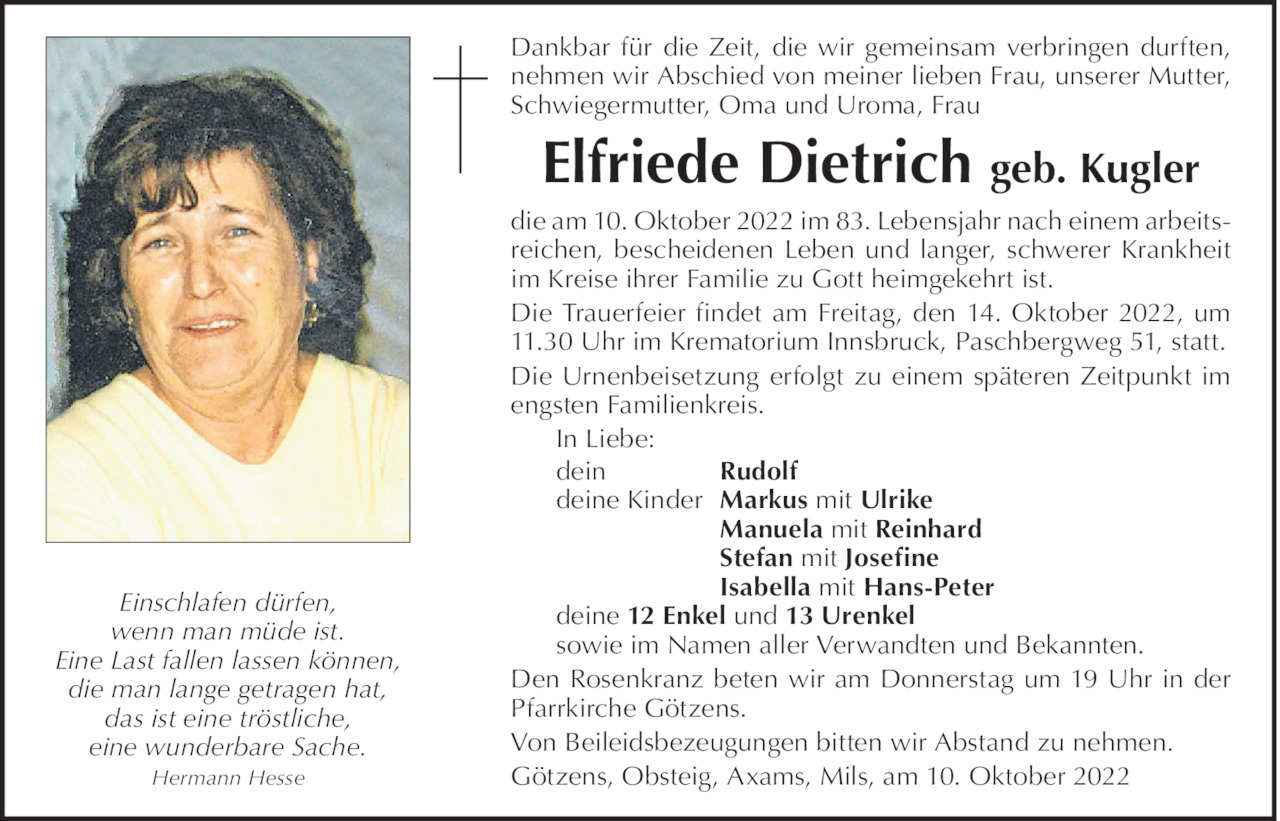 Elfriede Dietrich Bild