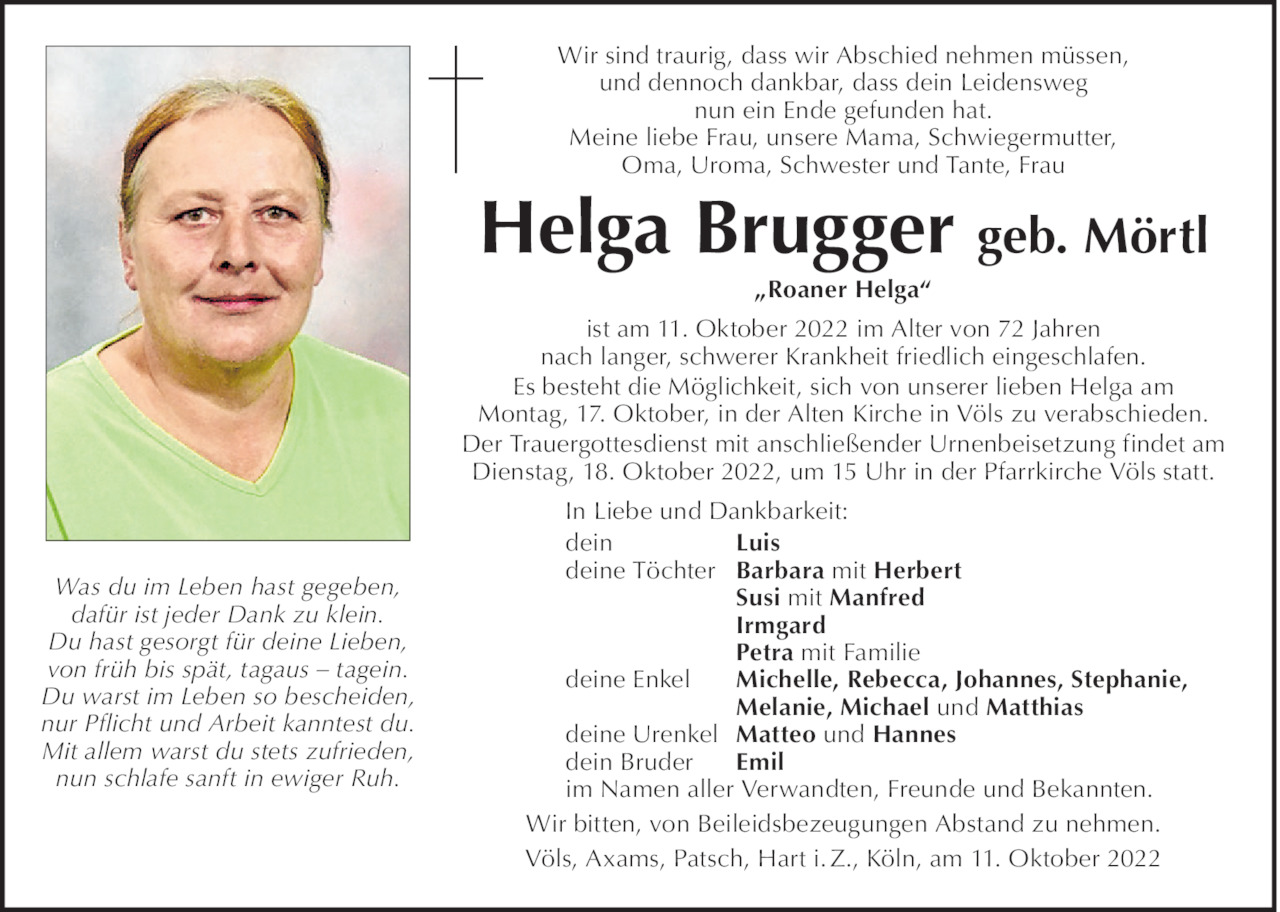 Helga Brugger Bild