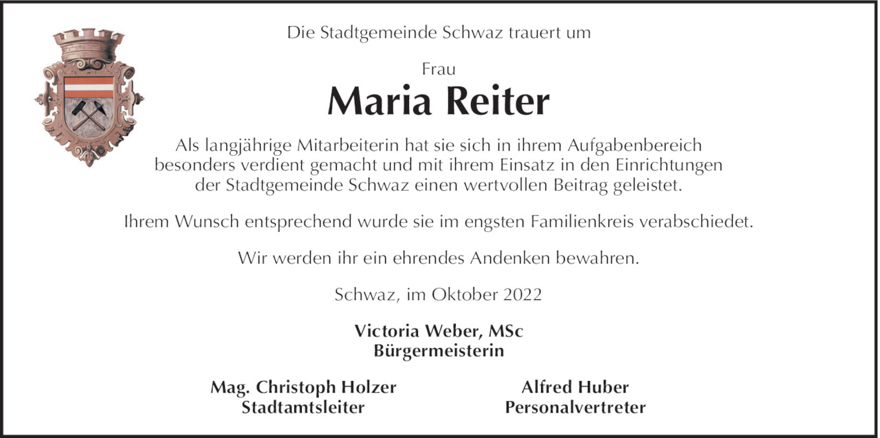 Maria  Reiter Bild