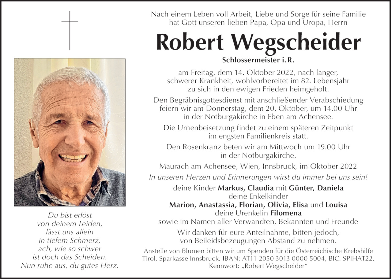 Robert Wegscheider Bild