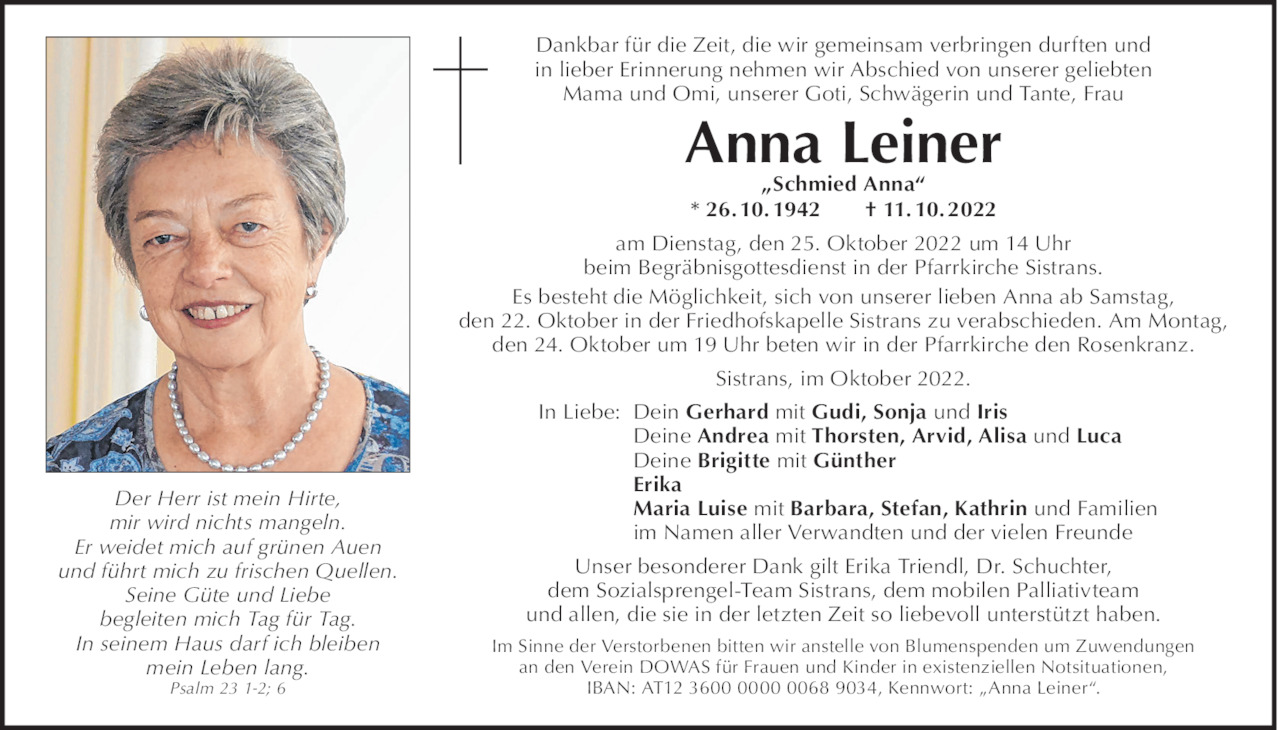 Anna Leiner Bild