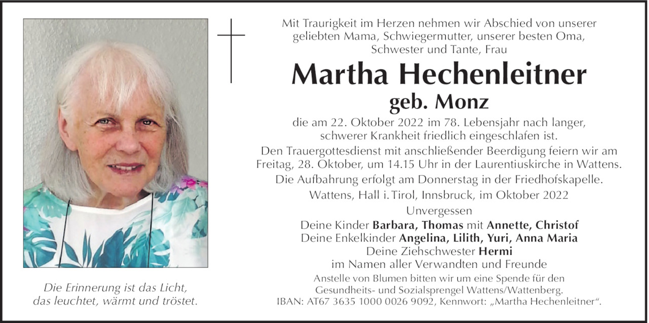 Martha Hechenleitner Bild