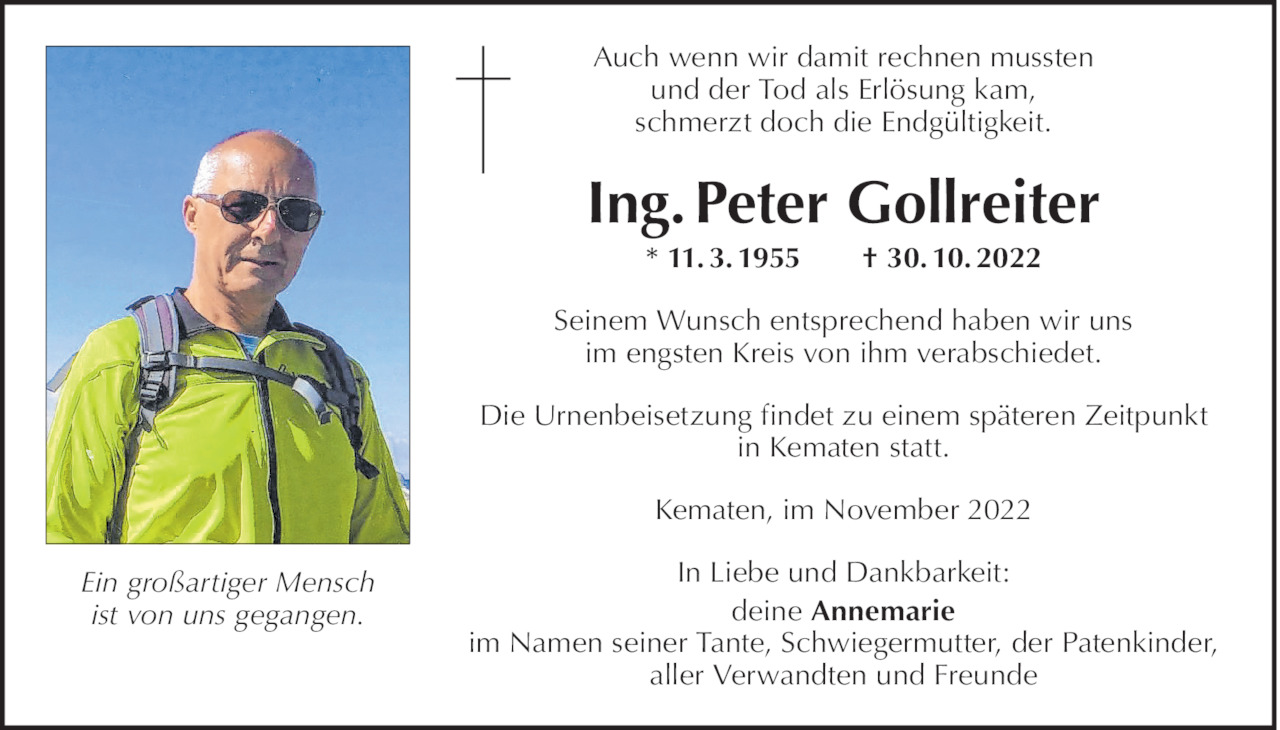 Peter Gollreiter Bild
