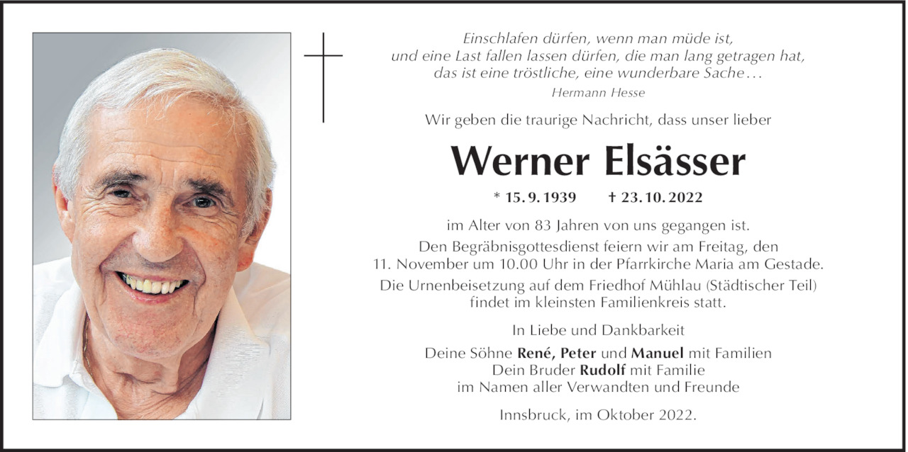 Werner Elsässer Bild