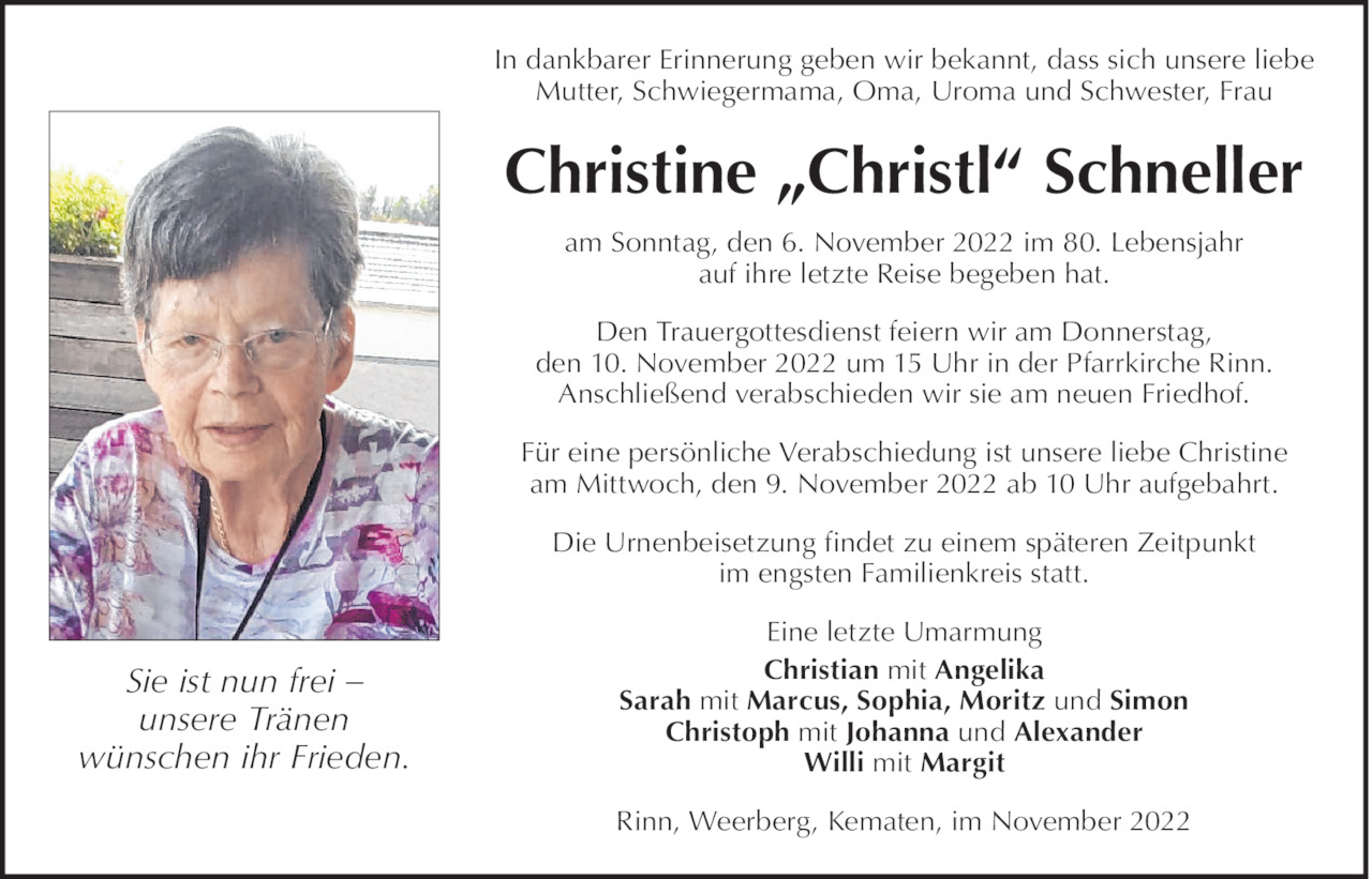 Christine Schneller Bild