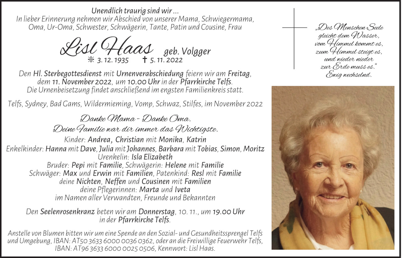 Lisl Haas Bild