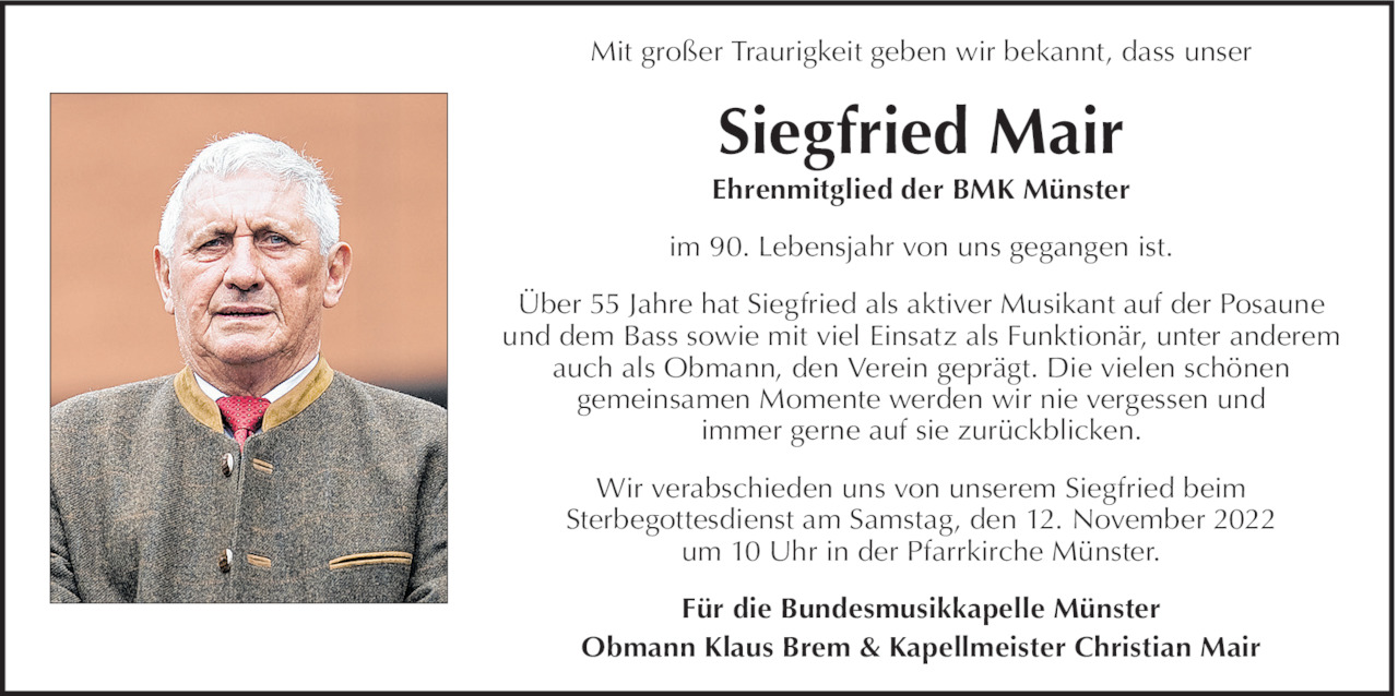 Siegfried Mair Bild