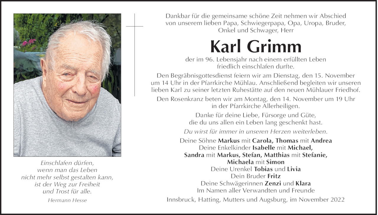 Karl Grimm Bild