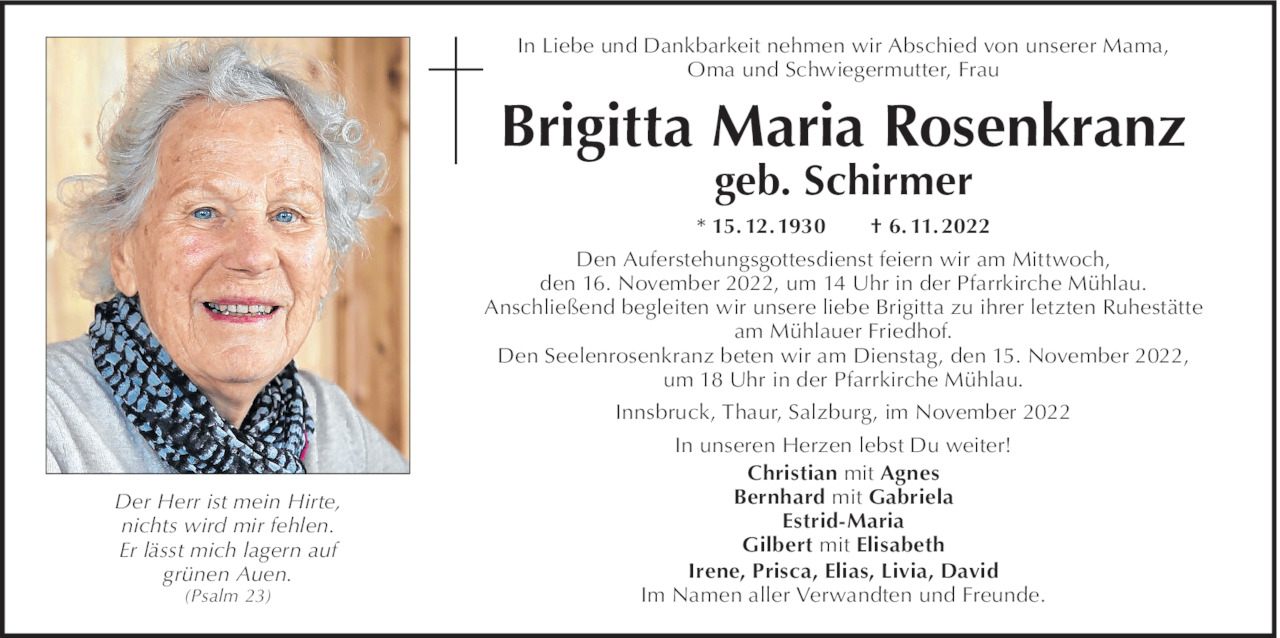 Brigitta Maria  Rosenkranz Bild