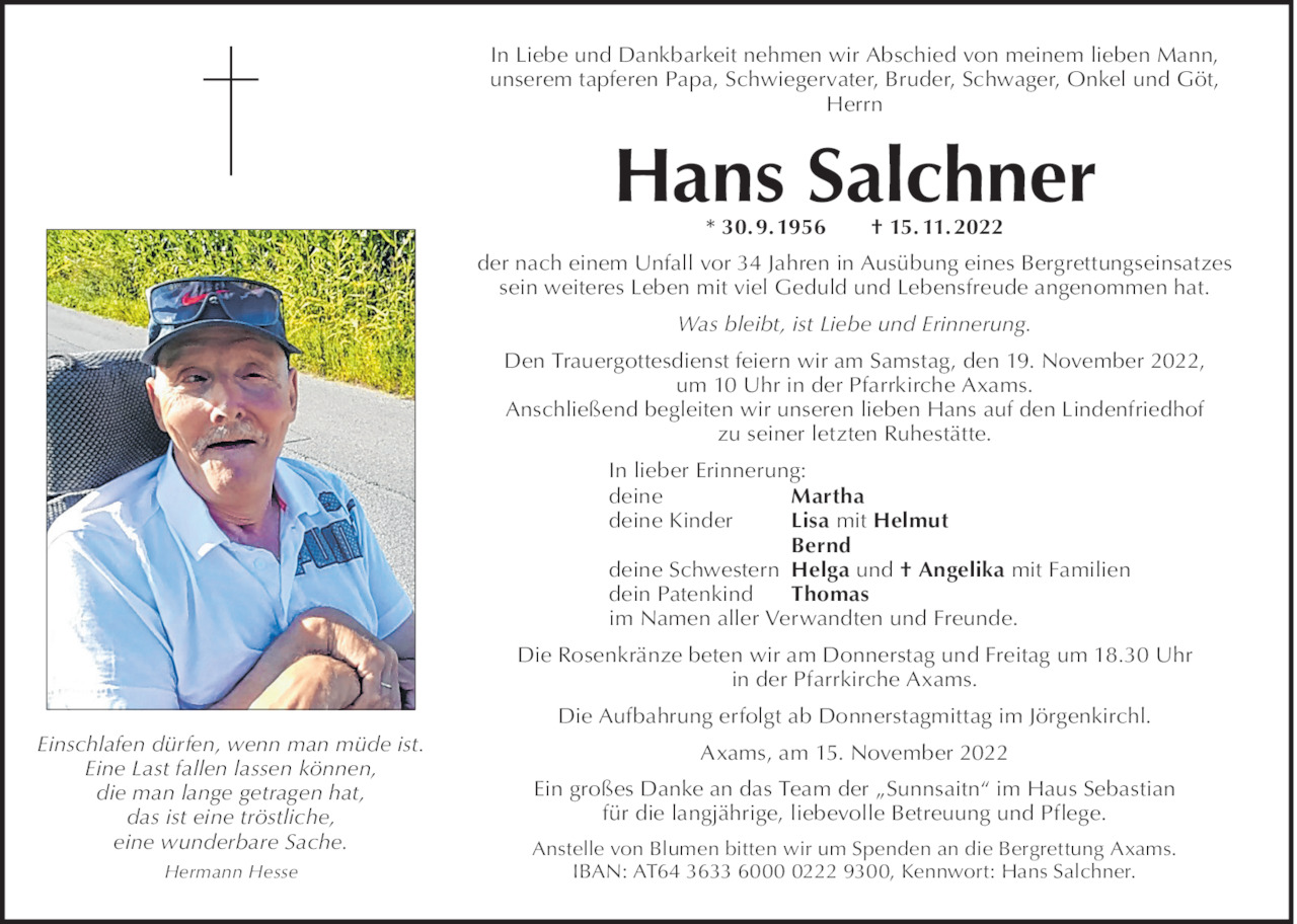 Hans Salchner Bild