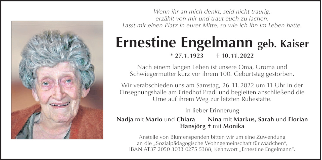 Ernestine Engelmann Bild