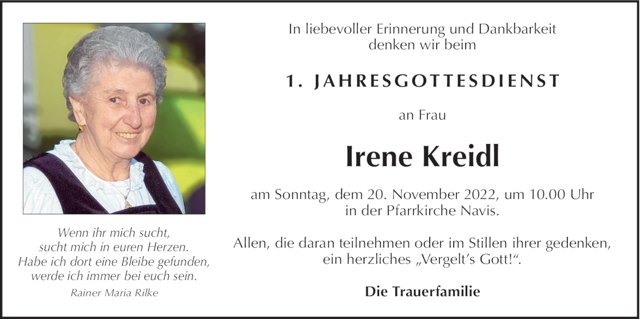 Irene Kreidl Bild