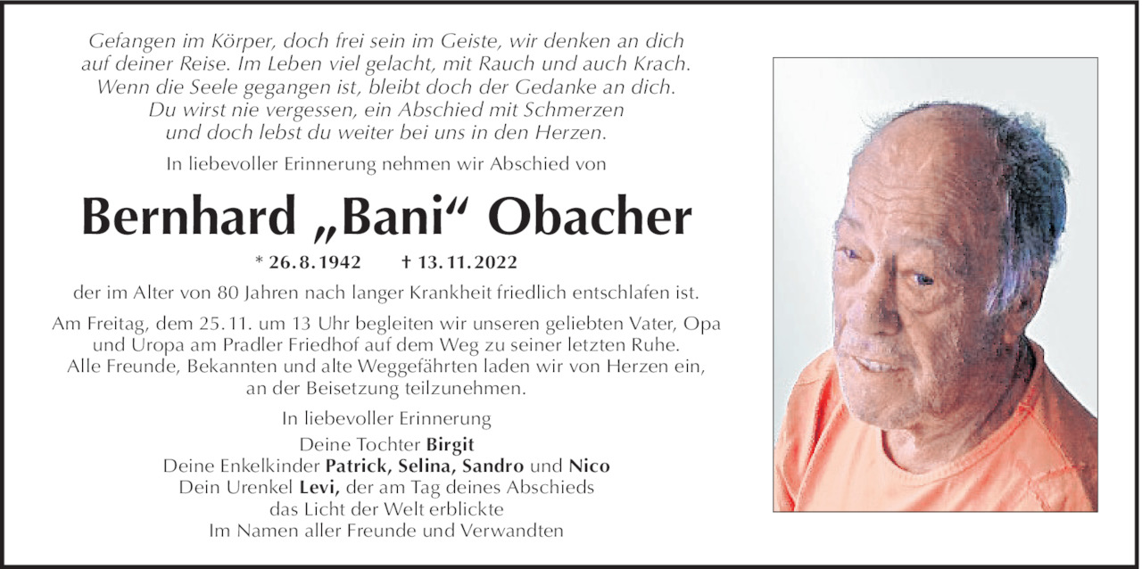 Bernhard Obacher Bild