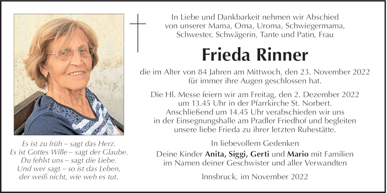 Frieda Rinner Bild