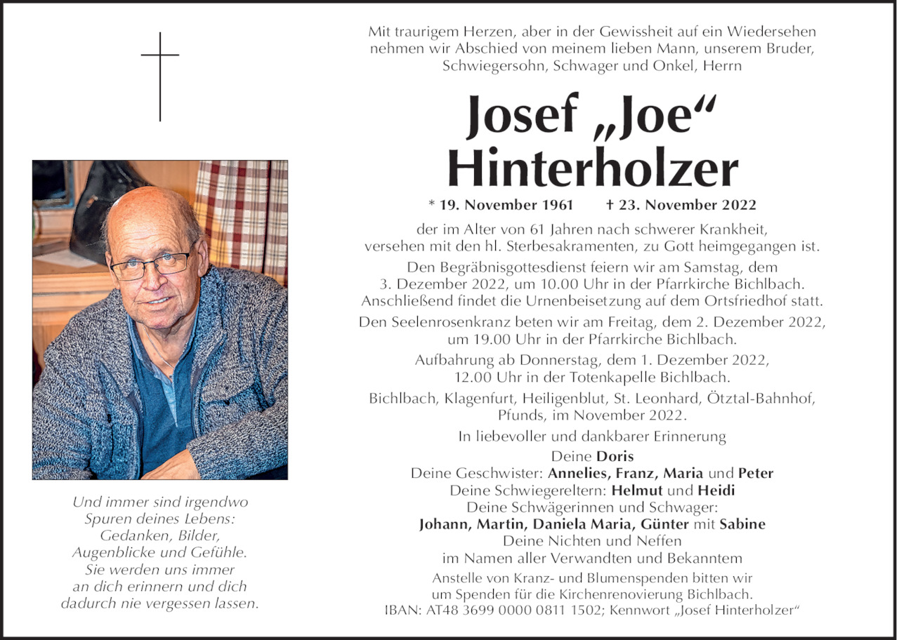 Josef Hinterholzer Bild