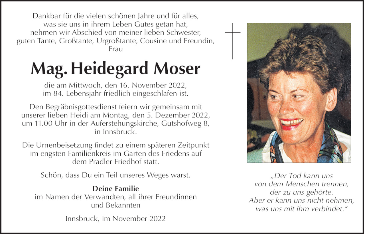 Heidegard Moser Bild