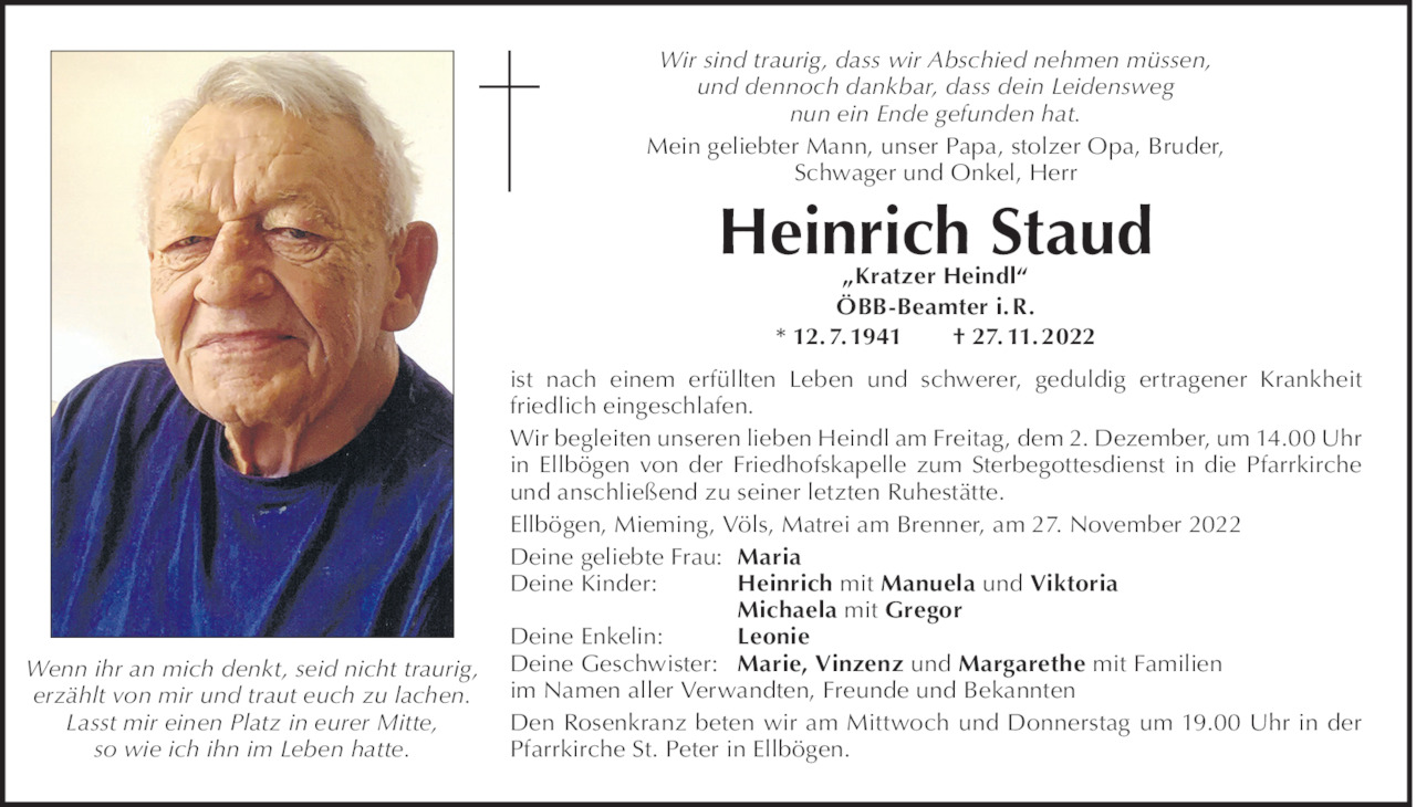 Heinrich Staud Bild