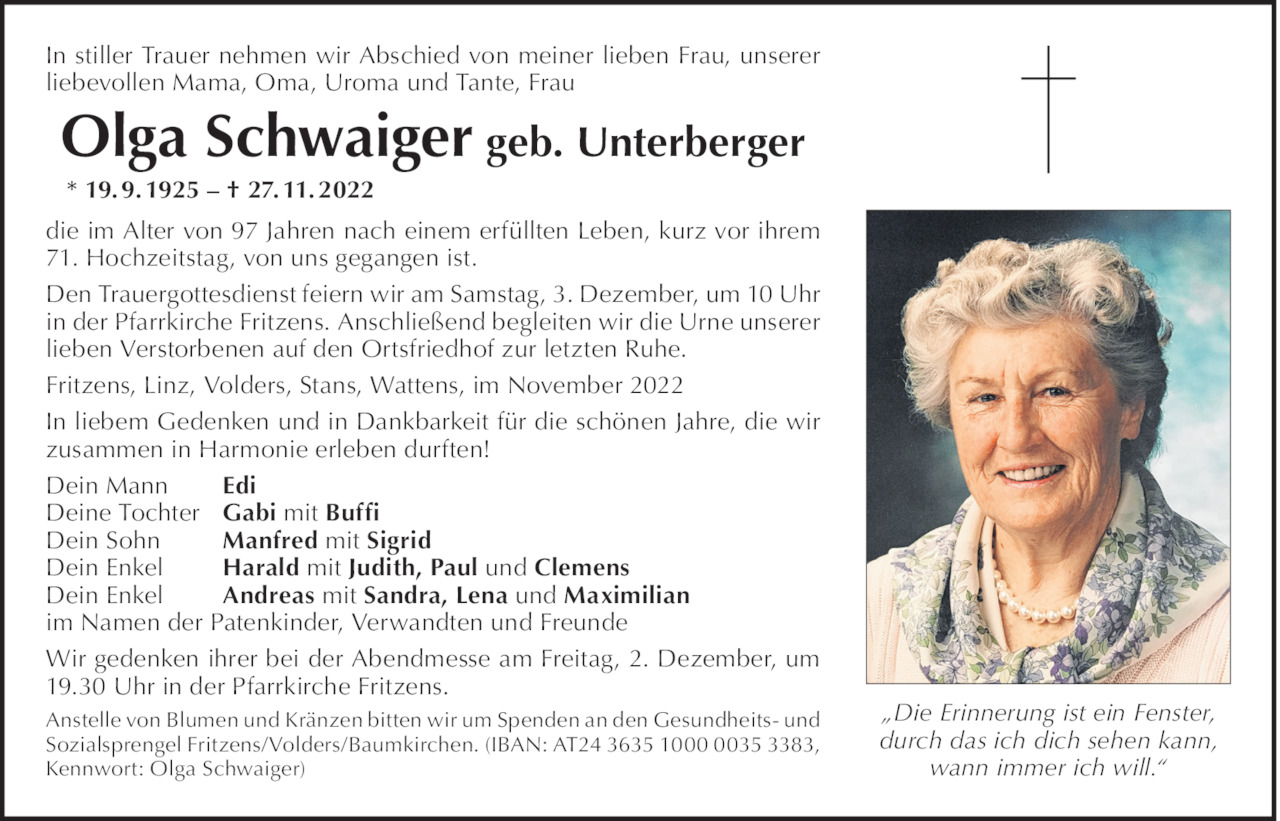 Olga Schwaiger Bild